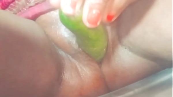 Indian village house wife Fuck by cucumber Part 1