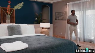 Ebony MILF August Skye wants to feel her stepsisters hubbys big black cock