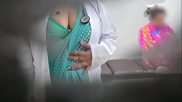 Doctor giving handjob to patient while mom watching near