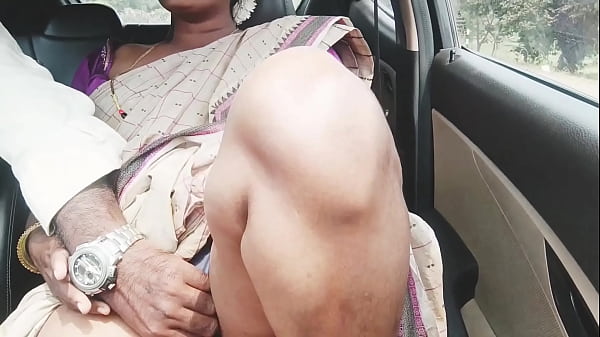 Saree big boobs Indian aunty with son in law long drive for fucking. Telugu dirty talks.
