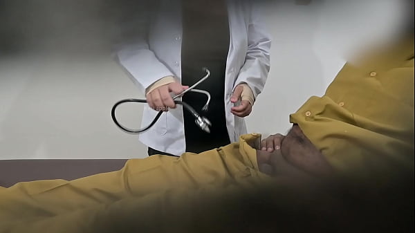 Truck driver having fun with doctor