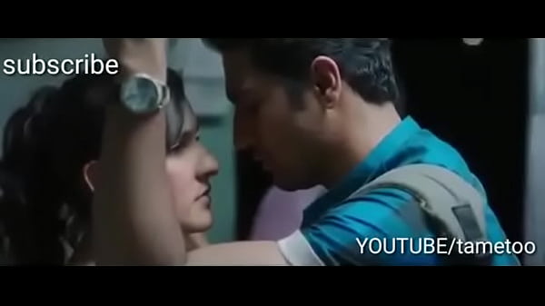 Indian boy and girl kissing in the morning Mumbai local train first time