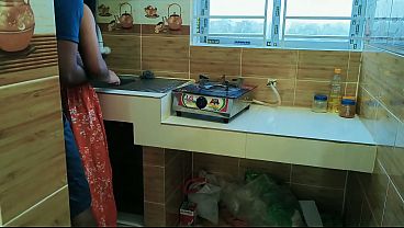 Cheating wife hardcore kitchen fuck by big dick