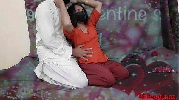 Desi indian step sister celebrating Valentine’s day with her brother
