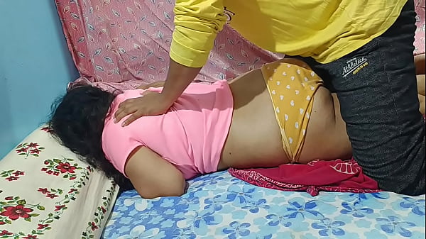Desi Bhabi Massaging her body by a Young Boy